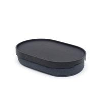 Bosign Tablette de genou CurveLine™ anti-glisse 39x26 cm Noir saule gris