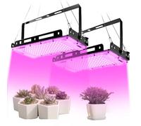 BOSITE 2 Pièces Lampe Plante Interieur, 144LEDs Lampe Led Horticole, Lampe de Croissance LED à Spectre Complet, Grow Light, Lampes de Croissance Horticoles Plantes Ensemencant