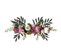 Bosiyrggrl 1 Pcs Guirlandes de Fleurs de Roses Artificielles, Guirlandes Décoratives comme Indiqué pour Les Décorations de Jardin de