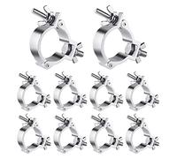 Bosiyrggrl 10 PièCes 2 Pouces Truss O Pinces, Pinces de LumièRe de ScèNe en Aluminium pour Botte, 220LB LED par Pinces de LumièRe pour 48-51Mm OD Tube/Tuyau