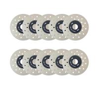 Bosiyrggrl 10 Pièces Lame de Coupe Poreuse pour Pierre Céramique, Disque de Meule de Coupe de Carreaux de Diamant pour Meuleuse D'Angle