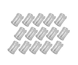 Bosiyrggrl 100 PièCes SéRies 5Mm LED Diode éLectroluminescente Abat-Jour Guide de LumièRe Colonne Capuchon de LumièRe Housse de Protection LED Transparent Capuchon de Lampe