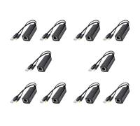 Bosiyrggrl 10X PS5712TG Gigabit Puissance par Ethernet Splitter 10/100 / 1000Mpbs RJ45 Support IEEE802.3 AF/At (30W) Splitter PoE