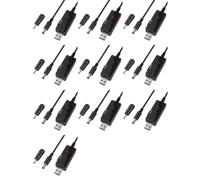 Bosiyrggrl 10X USB à 9V, 5V à 12V Step Up, Câble USB DC 5V Boost à 9V 12V Voltage Convertisseur 1A Ligne Électrique de Transformateur de Tension Élévatrice