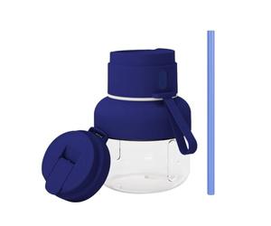 Bosiyrggrl 12 Couteaux Agitator Bottor Portable Juicer Cup Smoothie Blender Blender Juicer Kitchen Kitchen Tool Home Fruit Juicer Cup Bleu