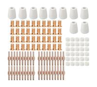 Bosiyrggrl 120 Pièces de Consommables pour Coupeur Plasma PT-31 Étendu, Consommables de Coupe au Chalumeau Plasma PT31