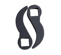 Bosiyrggrl 2 Adaptateurs de Pied-de-Biche, Barre de Levier à Angle Réglable pour Cliquet de 1/2 Pouce, Clé à Fourche pour Pied-de-Biche pour Espaces Restreints