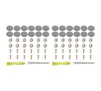 Bosiyrggrl 2 Lot de Boutons Pression en Cuir pour Rembourrage, Idéal pour Capitonnage de Meubles, Lit, Canapé, Chaise, Siège Auto, Toit de Camping-Car, Gris