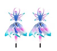 Bosiyrggrl 2 Pièces Lucky Flower Wind Spinner Wind Spinners Outdoor Solar Wind Spinners Outdoor, Wind Spinners pour Cour et Jardin