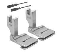 Bosiyrggrl 2 Pièces Passepoil Pied-De-Biche pour Machine à Coudre, Pied-De-Biche Plissé/Froncé P5W pour Accessoires de Machine à Coudre Industrielle
