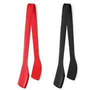 Bosiyrggrl 2 Pinces de Service en Silicone de 11 Pouces pour la Cuisson avec Embouts en Silicone Pinces à Pain Grillé Pinces à Salade A