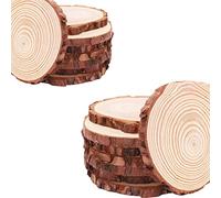 Bosiyrggrl 20 Pcs Copeaux de Bois de Pin Morceaux Coupés Feuille de BûChe de Bois Rustique Décoration de Mariage Centres de Table
