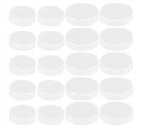 Bosiyrggrl 20 PièCes SéRies Les Couvercles de Bouchons de Rangement en Plastique NervuréS pour Bouteille de Pot à Bouche Standard Standard de 70 Mm / 86 Mm