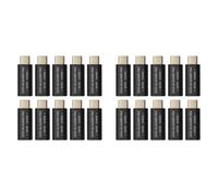 Bosiyrggrl 20Pcs USB Type-C Data Blocker Prevention Connecteur de Changement de Genre Adaptateur de Connecteur USB-C pour Bloquer la Synchronisation des DonnéEs