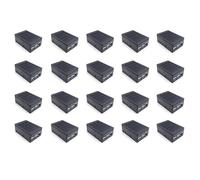 Bosiyrggrl 20X pour Cas Boîte de Coquille Enclosure Installable Cool Ventilateur Aluminium Le Dissipateur de Chaleur Enclosure pour 4B
