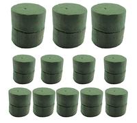 Bosiyrggrl 24 Pcs/Ensemble Bricolage Arrangement de Fleurs Kit Vert Rond Humide Floral Mousse Mariage Allée Fleurs Décoration de Fête