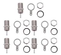 Bosiyrggrl 25 Pcs Connecteur Adaptateur du Type F de Prise Jack A Souder de Panneau Monte