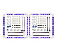 Bosiyrggrl 2Ensemble Connecteur de Bande de LED 4 Broches 10 mm Connecteur de Bande de Lumière RVB sans Soudure pour 5050 SMD - Connecteurs Gapless, Connecteurs en Forme de L