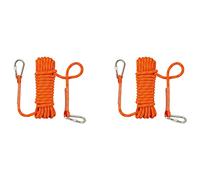 Bosiyrggrl 2pièces 10M Diamètre de Corde d'escalade 12mm Corde Robuste pour Grimper Aux de Sécurité Anti-Incendie