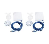 Bosiyrggrl 2X 150Mbps à Gain Élevé 14DBi Antenne 5M Câble Adaptateur USB sans Haute Puissance Extérieure Imperméable à l'eau WiFi Récepteur WiFi