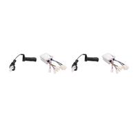 Bosiyrggrl 2X 24V 500W DC Vélo ÉLectrique Moteur Brossé BoîTe de ContrôLeur avec ContrôLeur de Brosses Longue Ligne Tournez Guidon pour ÉLectrique Vélo Scooter E-Vélo Accessoire