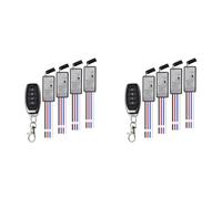 Bosiyrggrl 2X 433Mhz Mini Relais Sans TéLéCommande Interrupteur Transmetteur de Puissance DC5V-24V 1CH ContrôLeur de Lampe à LED Micro-RéCepteur