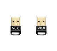 Bosiyrggrl 2X Adaptateur USB Bluetooth 6.0, Récepteur Audio BLE, Émetteur pour Haut-Parleur Bluetooth, Clavier, Souris, Casque, Imprimante.