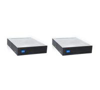 Bosiyrggrl 2X Baie de Disquette Interne SATA III 6 Gbit/S sans Plateau de 2,5 à 3,5 Pouces Rack Mobile pour Fond de Panier de Disque Dur SSD HDD de 2,5 Pouces
