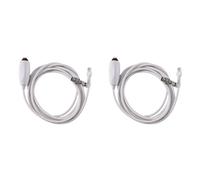 Bosiyrggrl 2X Câble D'Appelant Infirmière 6P4C Dispositif D'Appel D'Infirmière Appel D'Urgence Câbleda Remplacement Universel 3 Mètres avec Interrupteur à Bouton-Poussoir