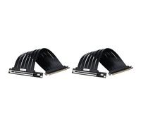 Bosiyrggrl 2X Câble Riser PCIe 3.0 X16 de 20 cm pour Carte Graphique, Blindé, Haute Vitesse et Flexible, Adaptateur PCI Express, Rallonge GPU