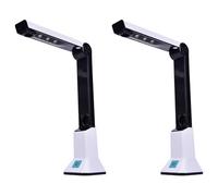 Bosiyrggrl 2X Caméra de Documents pour Les Enseignants, Scanner de Documents USB Portable avec Support au Format A4 HD 8MP Caméra Scanner de Photos