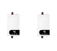 Bosiyrggrl 2X Chauffe-Eau ÉLectrique 4500 W - Chauffe-Eau ÉLectrique à Chauffage Instantané, TempéRature Constante, Prise UE