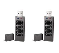Bosiyrggrl 2X Clé USB Sécurisée e Mémoire de Mot de Passe Matérielle 32 Go Cryptée avec Clavier U Disque Flash