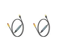 Bosiyrggrl 2X Convertisseur USB vers SPDIF Optique Adaptateur Audio Analogique vers Numérique pour Améliorer Le Son Câble Optique pour Consoles de HDTV