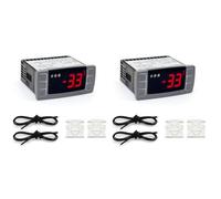 Bosiyrggrl 2X Convient Aux Régulateurs de Température XR06CX-4N1F1 Thermostat Numérique Programmable 120 V/50-60 Hz pour Congélateur Commercial
