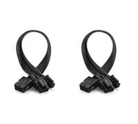 Bosiyrggrl 2X CPU 8 Broches vers CPU ATX 8 Broches + ATX 4 Broches Mâle Adaptateur Convertisseur d'alimentation Câble D'Extension