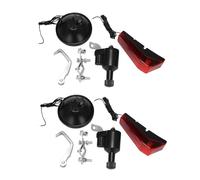 Bosiyrggrl 2X Generateur de Dynamo A Friction de Bicyclette Motorise Feu Arriere avec Accessoires