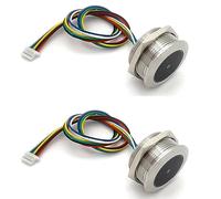 Bosiyrggrl 2X GM861 Métal LED Anneau de Commande Voyant UART Interface 1D/2D Code à Barres QR Code Lecteur de Codes à Barres Module
