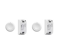 Bosiyrggrl 2X Interrupteur de LumièRe sans Maison Intelligente 433 MHz TéLéCommande AC 110V 220V RéCepteur Bouton Poussoir Chambre Plafonnier Interrupteur