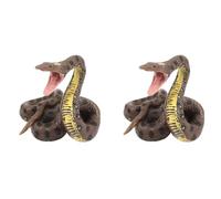 Bosiyrggrl 2X Modèle de Serpent de Jouet pour Enfants Simulation Reptile Géant Python Grand Python Modèle de Serpent Animal