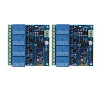 Bosiyrggrl 2X Module de Relais Bluetooth 12V 4CH de Contrôle à Distance pour Android Mobile Motor LED Light Ensemble