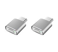 Bosiyrggrl 2X Mouvement Souris Type C Jiggler Déplacement Souris Automatique Indétectable 3 Modes Tremblement sans Pilote pour Garder Le Périphérique Éveillé pour Ordinateur Portable