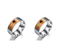Bosiyrggrl 2X NFC Smart Chip Ring ÉTiquette de TéLéPhone Portable Smart Ring Nouvelle Technologie NFC Wearable Smart Ring A