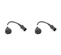 Bosiyrggrl 2X OBD Câble de Moto pour Câble de Diagnostique de Câble de Prise 4 Broches 4Pin à Adaptateur OBD2 16 Broches