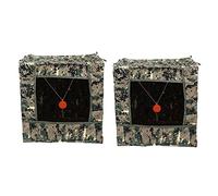 Bosiyrggrl 2X Objectif de Boîte Pliable Objectif Outil de Pratique Sling Shot Recycle Case Archery Target