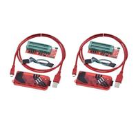 Bosiyrggrl 2X Programmeur PICKIT3 + PIC ICD2 Kit PIC Adaptateur de Programmation 2/3 Siège de Programmeur Universel FZ0508