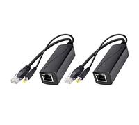 Bosiyrggrl 2X PS5712TG Gigabit Puissance par Ethernet Splitter 10/100 / 1000Mpbs RJ45 Support IEEE802.3 AF/At (30W) Splitter PoE