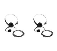 Bosiyrggrl 2X RJ9 Centre D'Appel Casque Monaural Casque Réduction du Bruit Casque D'Appel Casque avec Micro