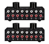Bosiyrggrl 2X Sélecteur 6 en 2 Sorties Ou 2 en 6 Sorties Casque Commutateur Haut-Parleur StéréO Son Source Sélection du Signal Commutateur, Interface Compatible Commutateur de