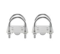 Bosiyrggrl 2X Support de Serrage de Mât D'Antenne avec Boulons en U Matériel de de Tuyau de Panneau de Serrage Antirouille pour Antenne Lora Extérieure à L'Hélium